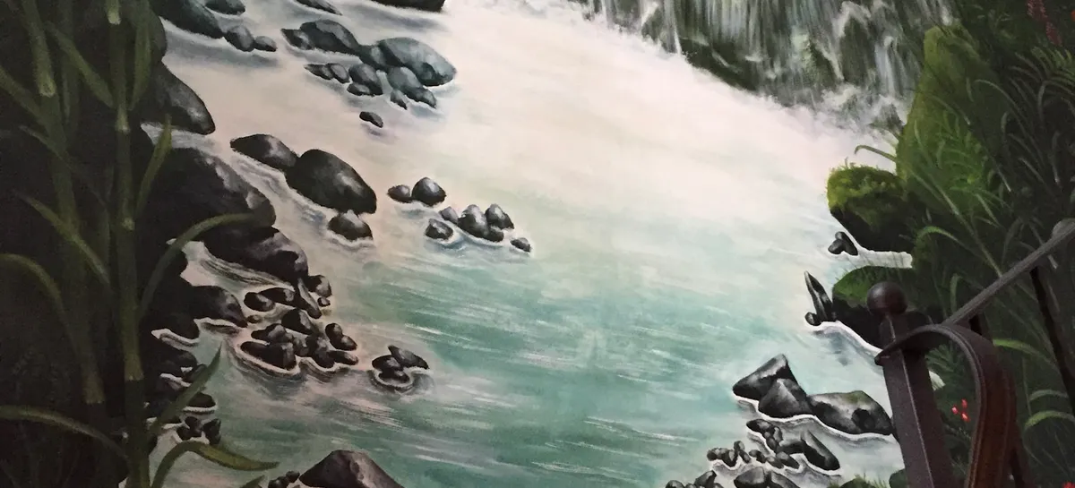 Cascata su vano scale