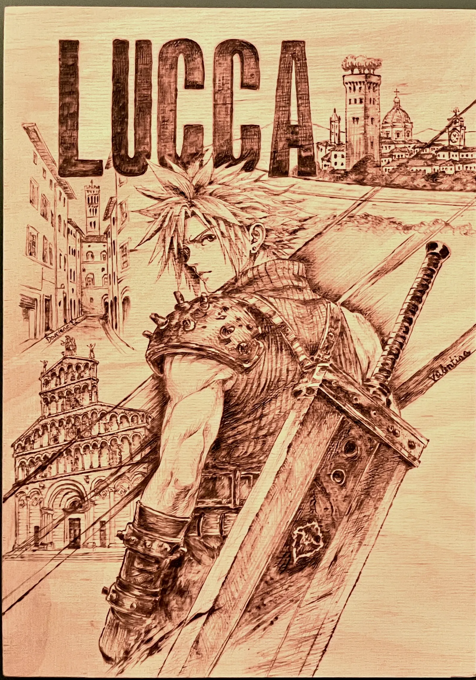 Cloud a San Michele in Foro – Final Fantasy VII