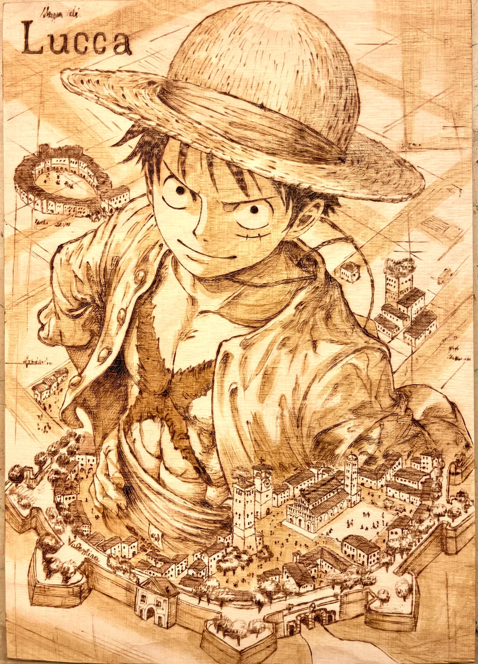 Luffy e la mappa di Lucca