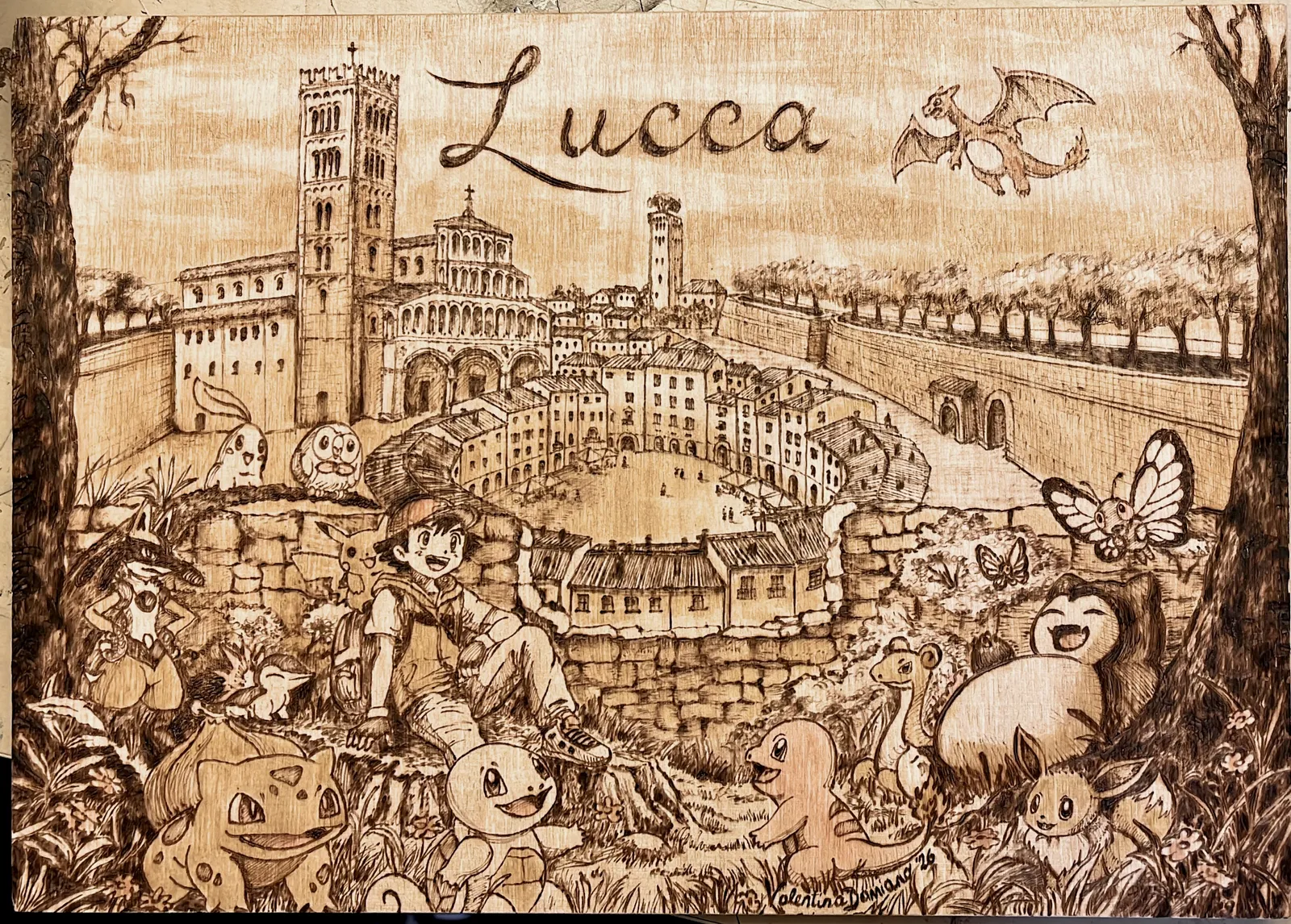 Pokémon in Piazza dell’Anfiteatro a Lucca