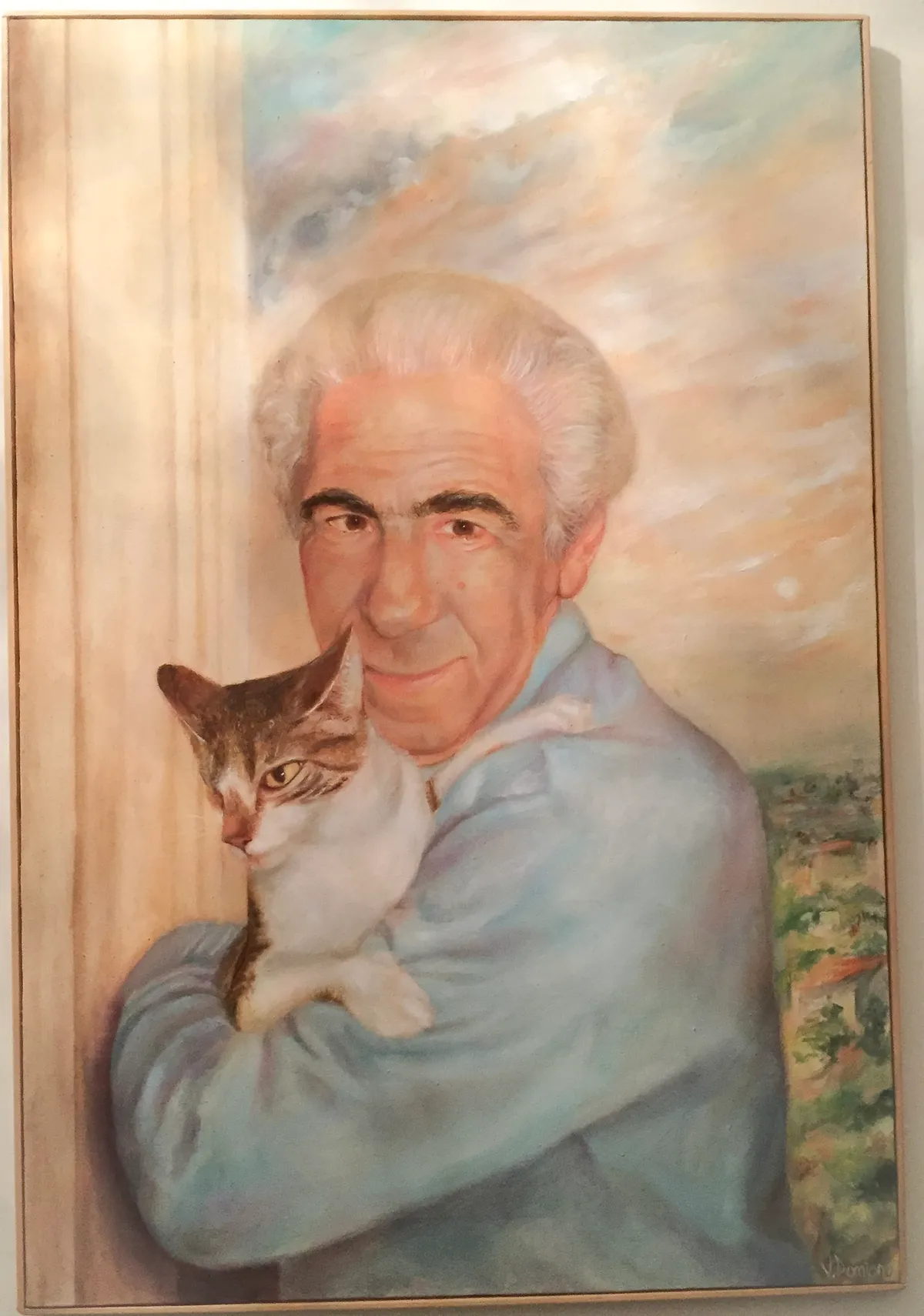 Ritratto di Sandro con la sua gattina